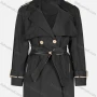 Wholesale Women's Casual Plain Lapel Button Closure Long Sleeve Trench Coat With Belt preview