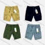 Wholesale Men's Casual Multiple Pockets Drawstring Button Closure Cargo Shorts 8992# preview
