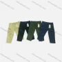 Wholesale Men's Casual Plain Multiple Pockets Button Closure Cropped Cargo Pants 9337# preview