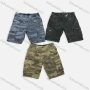 Wholesale Men's Casual Camo Elastic Waist Multiple Pockets Cargo Shorts 9383# preview