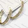 Wholesale Fashionable Copper Gold Plated Small Hoop Helix Huggie Hypoallergenic Earrings preview