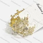 Wholesale Fashionable Copper Gold Plated Hoop Cross Rhinestone Hypoallergenic Earrings preview