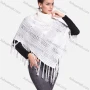 Wholesale Woman's Casual Plain Print Knitted Fabric Turtleneck Neck Shawl 6150# preview