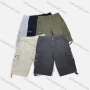 Wholesale Men's Casual Plain Multiple Pockets Button Closure Cargo Shorts A082# preview