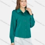 Wholesale Women's Casual Plain Long Sleeve Shirts LL-33024# preview