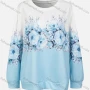 Wholesale Women's Casual Long Sleeve Crew Neck Floral Pattern Sweatshirt preview