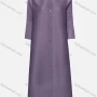 Wholesale Women's Elegant Crew Neck 3/4 Sleeve Pearl Decor Button Down Dress 22013# preview