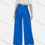Wholesale Women's Casual Fashionable High Waist Plain Wide Leg Pants LL-33029# preview