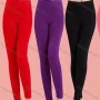 Wholesale Women's Basics Plain Skinny Fit High Waist Leggings preview