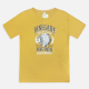 Men's Casual Crew Neck Short Sleeve Letter Graphic T-shirt Yellow Clothing Wholesale Market -LIUHUA