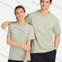 Wholesale Men's Casual Plain Round Neck Unisex Short Sleeve T-shirt T001# preview
