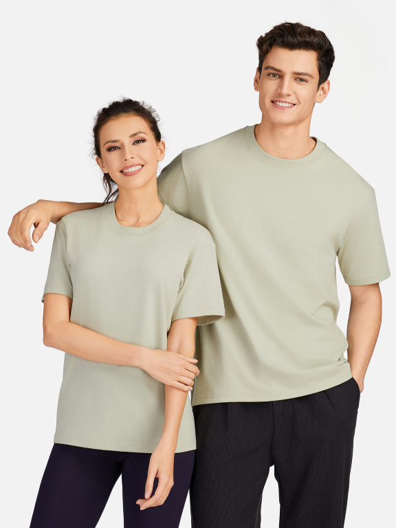 Men's Casual Plain Round Neck Unisex Short Sleeve T-shirt T001#, Clothing Wholesale Market -LIUHUA, All Categories