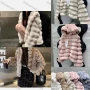 Wholesale Women's Casual Plain Zipper Hooded Thermal Fluffy Coat 3003# preview