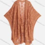 Wholesale Women's Casual Bat Sleeve Hollow Out Lace Up Knit Cover Up Cardigan A528# preview