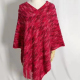 Women's Fashion Causal V Neck Plain Tassel Cape Red Clothing Wholesale Market -LIUHUA