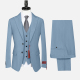 Men's Formal Business Lapel Plain Two Button Blazer Jacket & Single Breasted Waistcoat & Pants 3 Piece Suit Set 7# Clothing Wholesale Market -LIUHUA