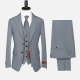 Men's Formal Business Lapel Plain Two Button Blazer Jacket & Single Breasted Waistcoat & Pants 3 Piece Suit Set 8# Clothing Wholesale Market -LIUHUA