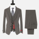 Men's Formal Business Lapel Plain Two Button Blazer Jacket & Single Breasted Waistcoat & Pants 3 Piece Suit Set Dark Gray Clothing Wholesale Market -LIUHUA