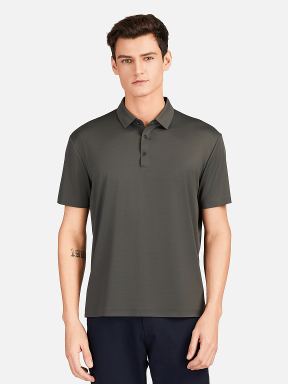 Men's Casual Collared Short Sleeve Breathable Plain Polo Shirt 3226#, Clothing Wholesale Market -LIUHUA, All Categories