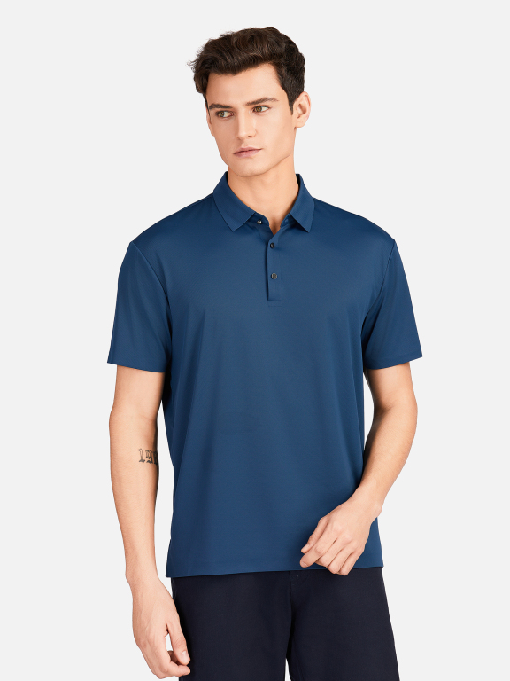 Men's Casual Plain Collared Short Sleeve Breathable Polo Shirt 3226#, Clothing Wholesale Market -LIUHUA, All Categories