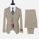 Men's Formal Business Lapel Striped Two Button Blazer Jacket & Single Breasted Waistcoat & Pants 3 Piece Suit Set 1# Clothing Wholesale Market -LIUHUA