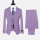 Men's Formal Business Lapel Striped Two Button Blazer Jacket & Single Breasted Waistcoat & Pants 3 Piece Suit Set 2# Clothing Wholesale Market -LIUHUA