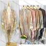 Wholesale Women's Fashion Casual Open Front Tassel Tie Dye Shawl preview
