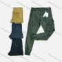 Wholesale Men's Casual Plain Multiple Pockets Button Closure Cargo Pants 1860# preview