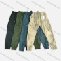 Wholesale Men's Casual Plain Multiple Pockets Belted Cargo Pants 1882# preview