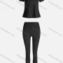 Wholesale Women's Sporty Breathable Quick Dry Letter T-shirt & High Waist Leggings 2 Piece Yoga Workout Outfits 1008#&1015# preview