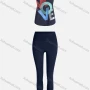 Wholesale Women's Sporty Breathable Quick Dry Letter Tank Top & High Waist Leggings 2 Piece Yoga Workout Outfits 1008#&1012# preview