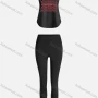 Wholesale Women's Sporty Breathable Quick Dry Letter Tank Top & High Waist Leggings 2 Piece Yoga Workout Outfits 1009#&1013# preview