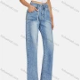 Wholesale Women's Casual Multiple Pockets Wash Jeans preview