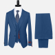 Men's Formal Business Lapel Striped Two Button Blazer Jacket & Single Breasted Waistcoat & Pants 3 Piece Suit Set 400# Clothing Wholesale Market -LIUHUA