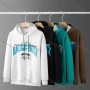 Wholesale Men's Casual Letter Print Long Sleeve Drawstring Hoodie 91# preview