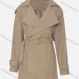 Wholesale Women's Casual Plain Lapel Long Sleeve Wrap With Belt preview