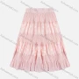 Wholesale Girls' Casual Elastic Waist Pleated Splicing Maxi Skirt preview