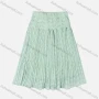 Wholesale Girls' Casual Elastic Waist Plain Pleated Splicing Maxi Skirt preview