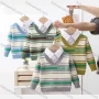 Wholesale Boy's Casual Striped 2-in-1 Long Sleeve Collared Sweater 53154# preview