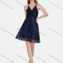 Wholesale Women's Glamorous Spaghetti Strap Guipure Lace Twist High Waist Short Dress 2617# preview