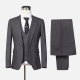 Men's Formal Lapel One Button Plaid Blazer & Waistcoat & Pants 3-piece Suit Set Gray Clothing Wholesale Market -LIUHUA