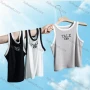 Wholesale Women's Casual Plain Letter Scoop Neck Contrast Tank Top W164# preview