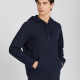 Men's Casual Plain Long Sleeve Drawstring Pullover Hoodie With Kangaroo Pocket 8889A# Navy Clothing Wholesale Market -LIUHUA