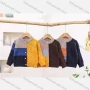 Wholesale Kid's Casual Colorblock Long Sleeve Buttons Down Sweater Cardigan jlt824# preview