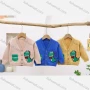 Wholesale Kid's Casual Cartoon Pattern Long Sleeve Buttons Down Cardigan Sweater 8153# preview