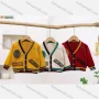 Wholesale Kid's Casual Long Sleeve Buttons Down Cardigan Sweater 8154# preview