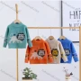 Wholesale Kid's Casual Cartoon Pattern Long Sleeve Fleece Sweater kdwl8215# preview