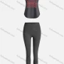 Wholesale Women's Sporty Breathable Quick Dry Letter Tank Top & High Waist Leggings 2 Piece Yoga Workout Outfits 1007#&1013# preview