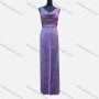 Wholesale Women's Elegant Plain Cowl Neck Laser Bronzing Pleated Maxi Evening Dress  preview