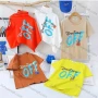Wholesale Boy's Casual Letter Print 100% Cotton Round Neck Short Sleeve Tee preview
